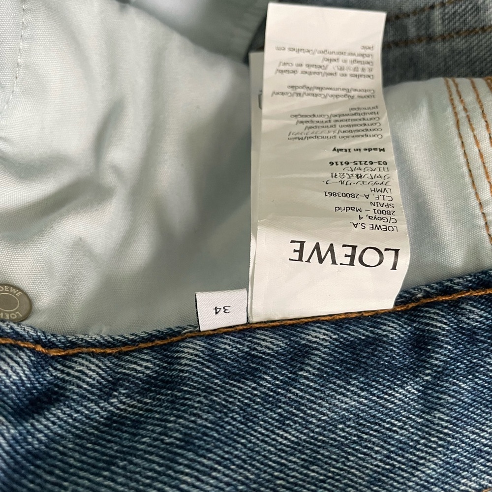 Brand new Loewe Appliquéd cropped jeans size 34 - Picture 5 of 8